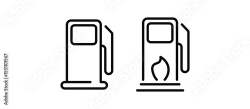 petrol fuel gas station pump icon sign vector. Fuel icon set. Gas station icons or signs. Engine oil icon symbol. Transport collection, petrol fuel