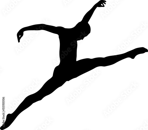 silhouette of a man dancing
