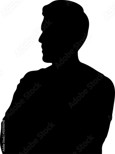 silhouette of a man