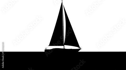 silhouette of a sailboat