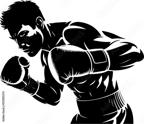 boxing glove vector illustration