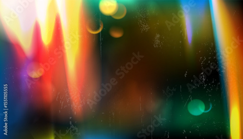 Cinema film flare overlay background. Old camera photo filter. Textured gradient pattern