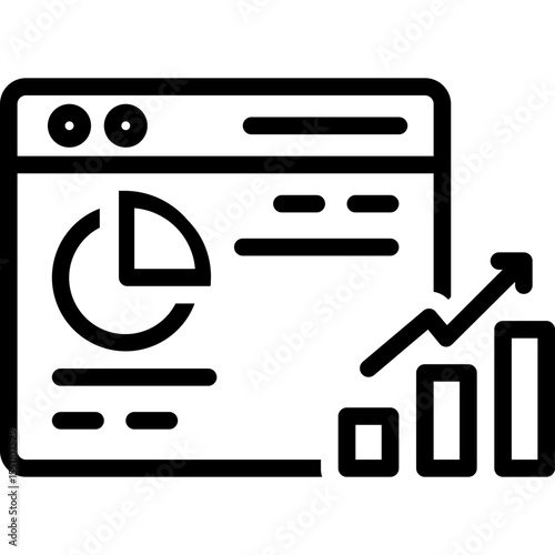 Vector black line icon for Funnel