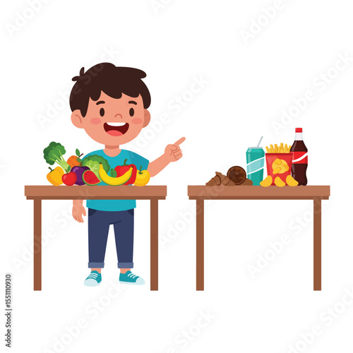 Healthy Eating Habits for Kids Choosing Fruits, Vegetables, and Avoiding Junk Food