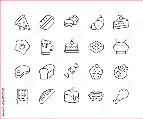 Bakery 2 set icon designs
