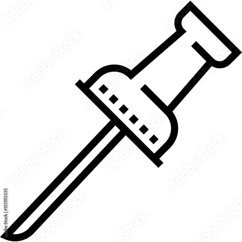 Syringe Medical Injection Healthcare Icon Vector