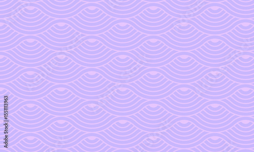 Seamless geometric pattern with wave line. Endless background with intertwined curves. Waves, twirl vector illustration.