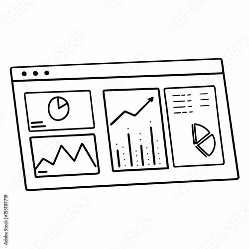 E-Commerce Analytics Dashboard Vector Showing Conversion Rate, Traffic, and Sales Metrics