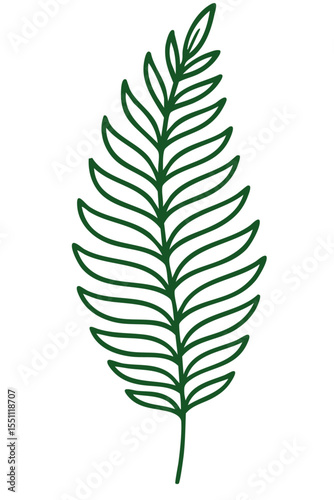 lineart fern green