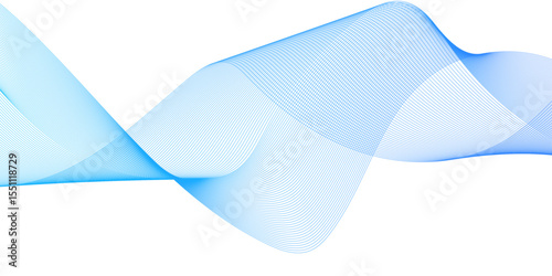 Energy abstract smooth blue frequency isolated element creative blend curve flow line technology modern white web banner vector beautiful waveform light music energy design.	