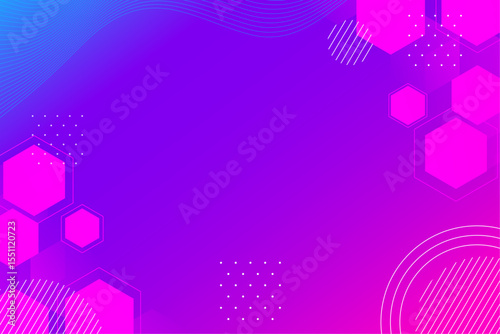 Vibrant Purple and Pink Geometric Abstract Background Design