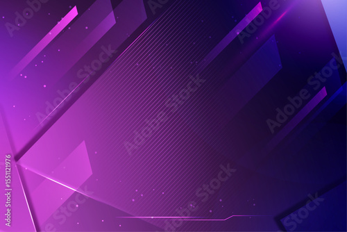 Abstract Purple and Blue Geometric Background Dynamic Design for Digital Projects