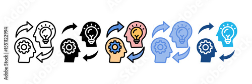 Knowledge Transfer Icon Element For Design