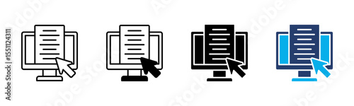 Digital icon sheet multiple style collection