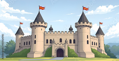Castle icon, Medieval castle, Fairytale castle, Fortress vector, Royal palace, Fantasy castle, Ancient castle, Stone castle, Castle silhouette, Tower castle, Magical castle, Historic fortress, Castle 