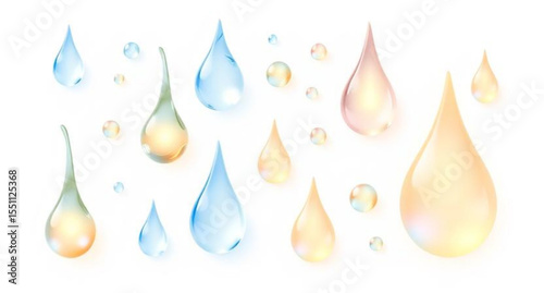 water drops vector illustration