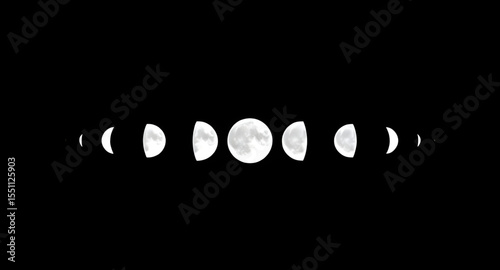 Moon icon, Full moon, Crescent moon, Half moon, Night sky moon, Moon vector, Lunar illustration, Moon phases, New moon, Waxing moon, Waning moon, Celestial body, Moonlight symbol, Moon silhouette, Glo