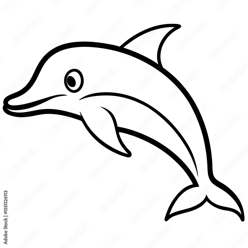 Obraz premium dolphin vector illustration