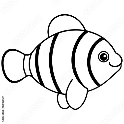funny fish vector illustration