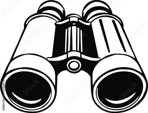vector illustration of binoculars
