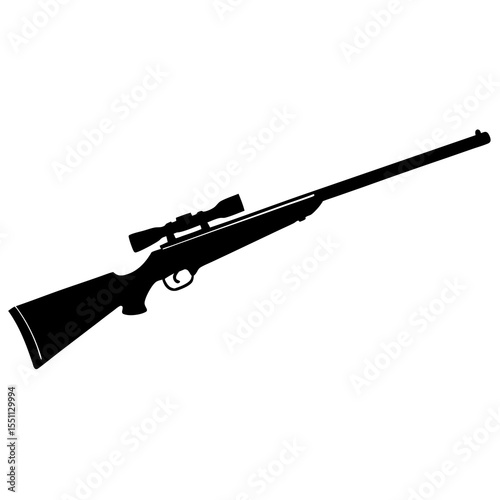 air rifle vector silhouette