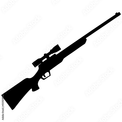 air rifle vector silhouette
