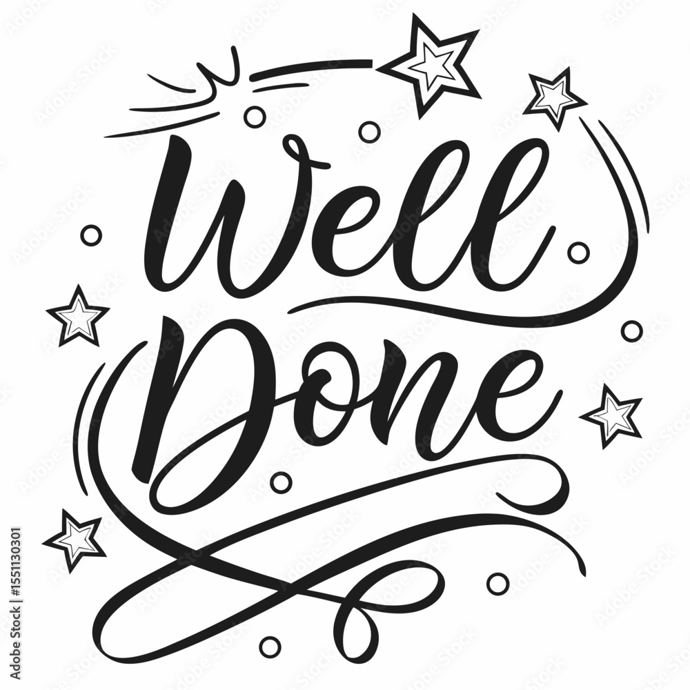 Obraz premium Well done vector typography 