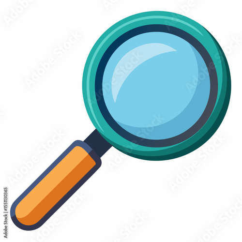 magnifying glass icon on white background