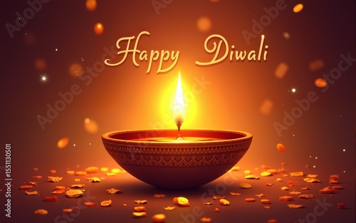 Happy Diwali - The Festival of Lights. High quality