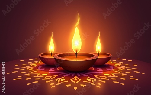Happy Diwali - The Festival of Lights. High quality