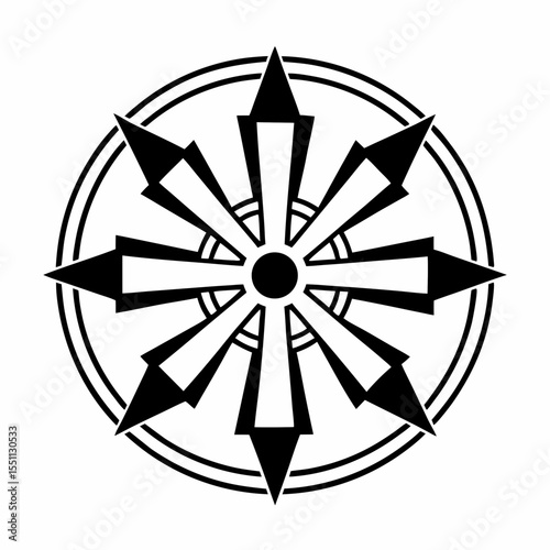 compass  vector silhouette 