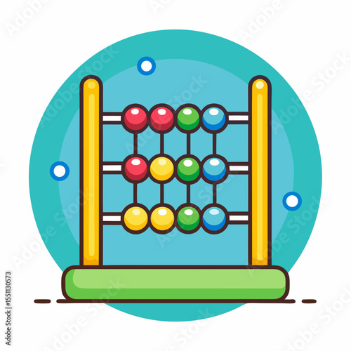 abacus on white background