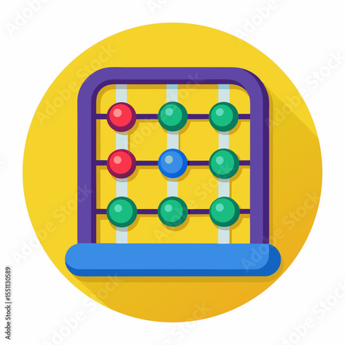 abacus on white background