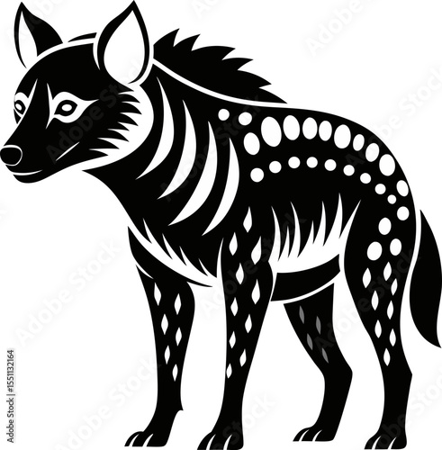 vector illustration of a wolf