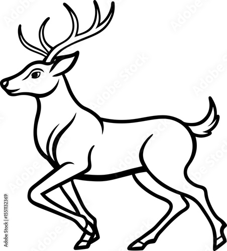 deer silhouette vector