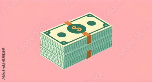 Dollar cash, Dollar bills, Money icon, Stack of cash, Cash bundle, Green dollar bills, Currency icon, Cash vector, Paper money, Dollar sign, Money stack, Cash illustration, Cash payment, Money symbol,