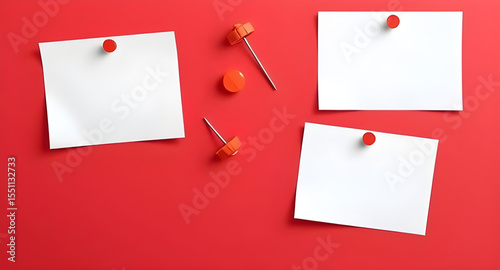 Paper pinned to board, Memo paper with push pin, Empty note sheet, Tacked paper icon, Pinned message, Paper with red push pin, Cork board note, Blank paper with thumbtack, Reminder note paper, Paper w