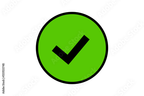 black check mark icon