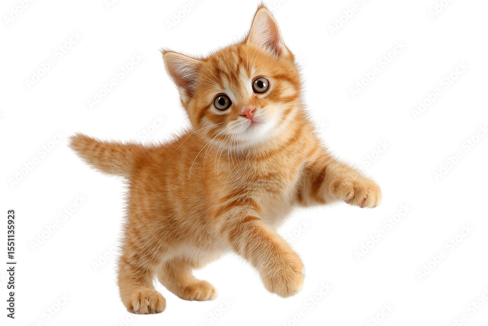 Obraz premium kitten isolated on white background