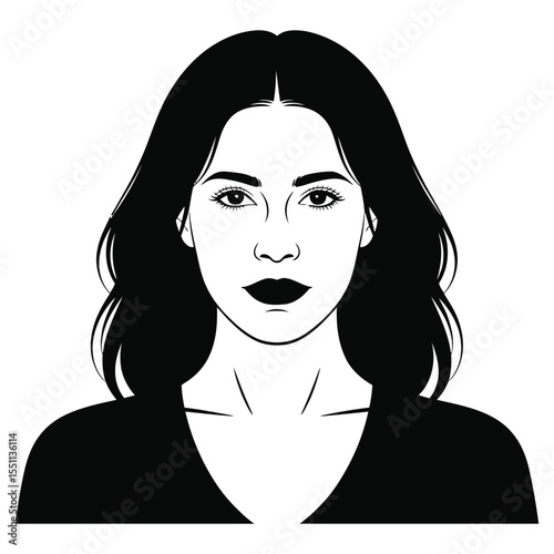 vector illustration of a woman