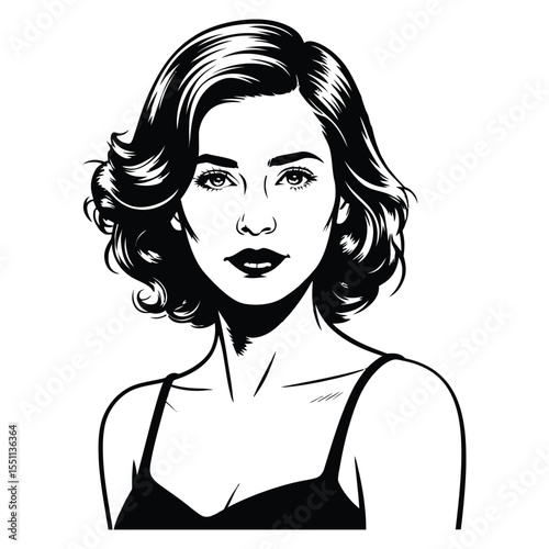 woman with long hair