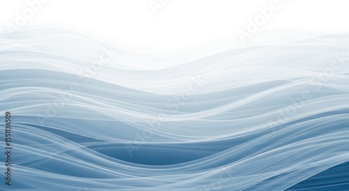 Beautiful Blue Ocean Waves Gentle Flowing Water Seamless Pattern Background Texture Abstract Design