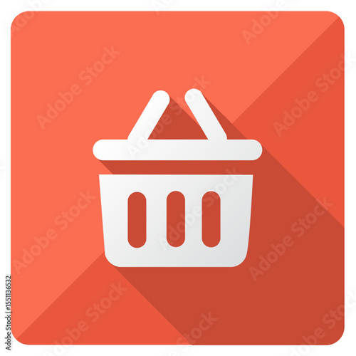 Shopping Basket Cart Icon Vector Illustration