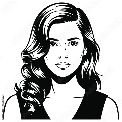 girl with long hair