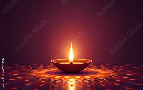 happy diwali elegant diya background with text space. High quality