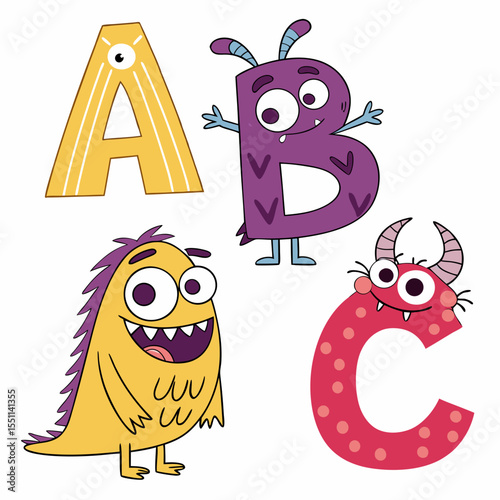 Playful Alphabet Monsters: A Whimsical Introduction to Early Education and Letters
