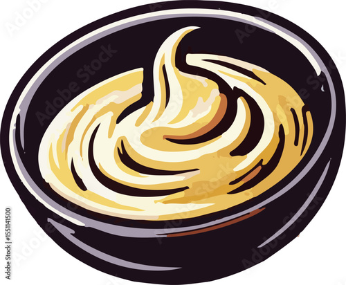 Garlic silhouette vector art illustration. Garlic vector icon.