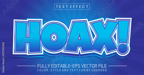 Hoax font Text effect editable