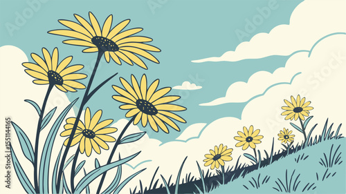 Sunflower Field Landscape (2)