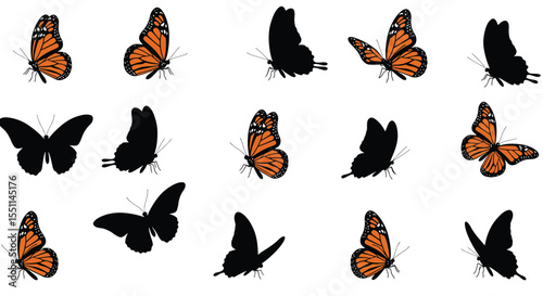 Colorful Butterfly Pattern – Vibrant Whimsical Insect Illustrations for Kids, Decor, and Nature-Themed Designs